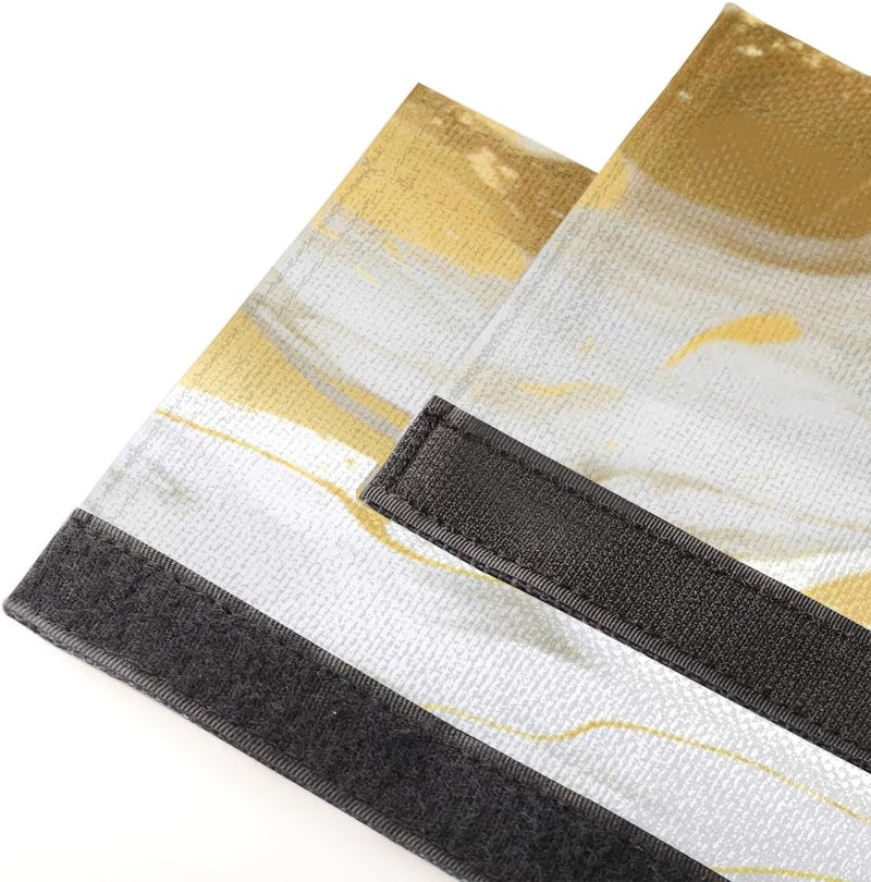 DXTKWL Marble Golden Texture Refrigerator Door Handle Covers Set of 2 Kitchen Appliance Handle Covers Protector for Fridge Microwave Stove Oven Dishwasher - Image 4
